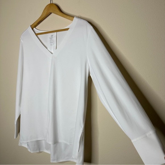 Aday Something Tailored Shirt Womens Size L Minimalist Capsule Travel Work Top - Picture 6 of 12